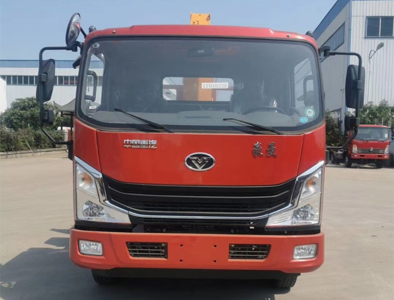 重汽豪曼貨箱4.05米小黃牌隨車吊